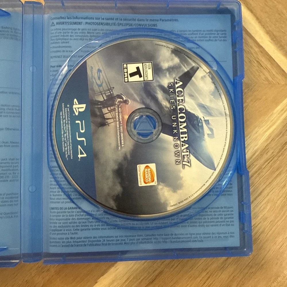 Ace‎ Combat 7 Skies Unknown VR PlayStation 4 PS4 Tested Working Video Game